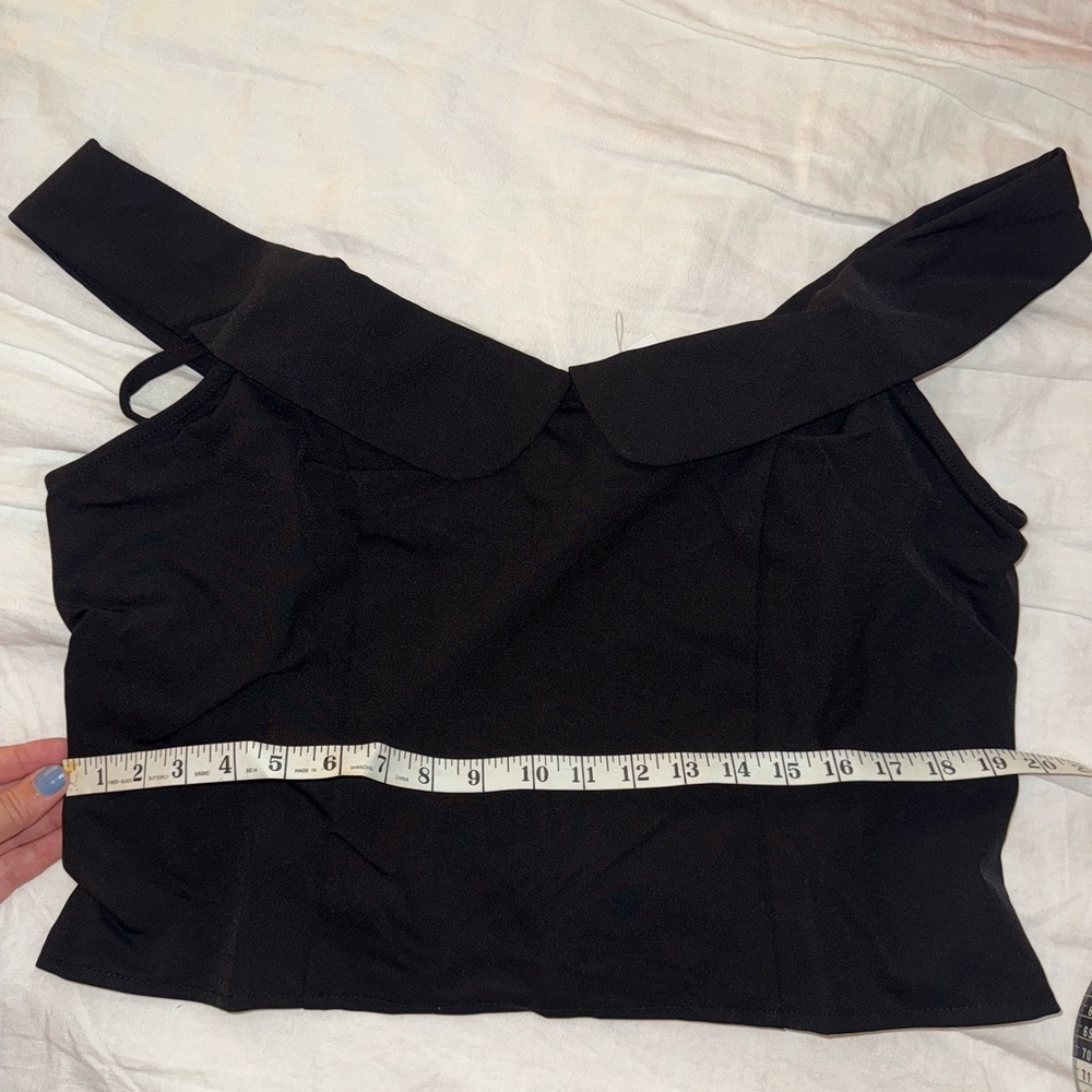 Plus Size Open-Shoulder Top